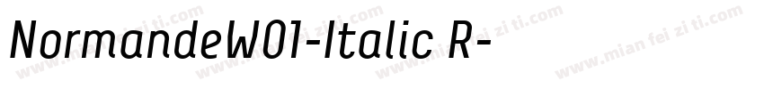 NormandeW01-Italic R字体转换